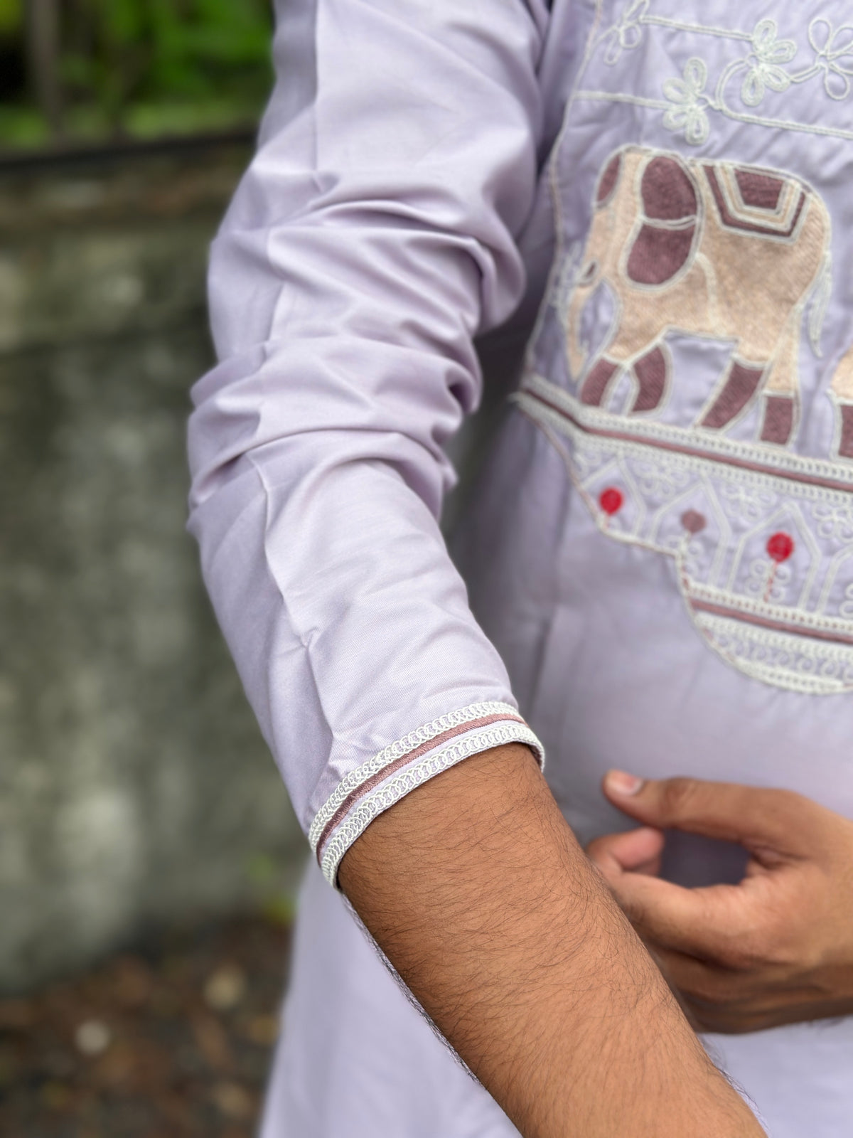 Purply Imperial Dori-Work Kurta